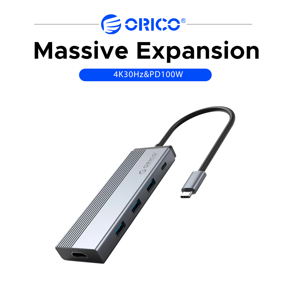 Laptop Accessories Hub - ORICO 5 ใน 1 ยูเอสบี ซี