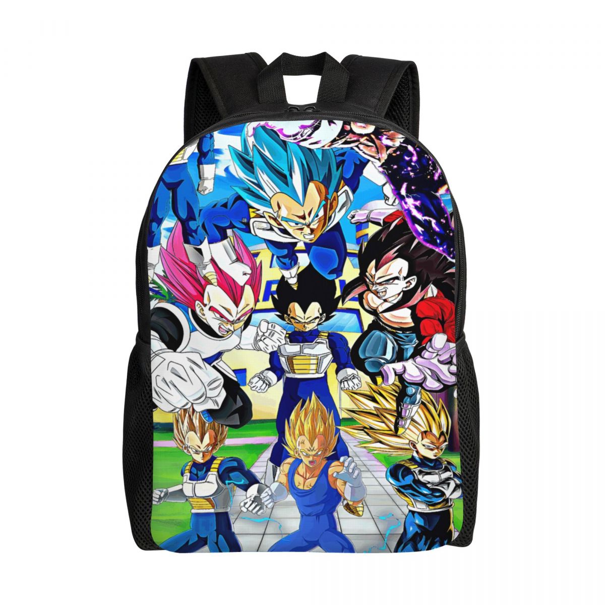 Laptop Accessories Bag For Men - กระเป๋าเป้สะพายหลังแล็ปท็อป V-Vegetaes ญี่ปุ่น อนิเมะ แฟชั่นสำหรับผู้หญิงผู้ชาย กระเป๋าหนังสือสำหรับนักเรียนวิทยาลัย