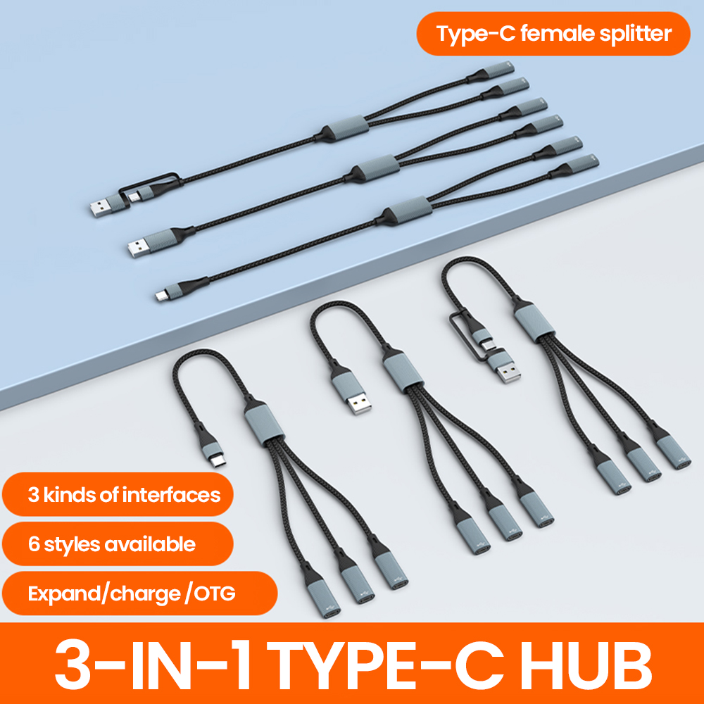 Laptop Accessories Hub - 3 ใน 1 ประเภท C Hub