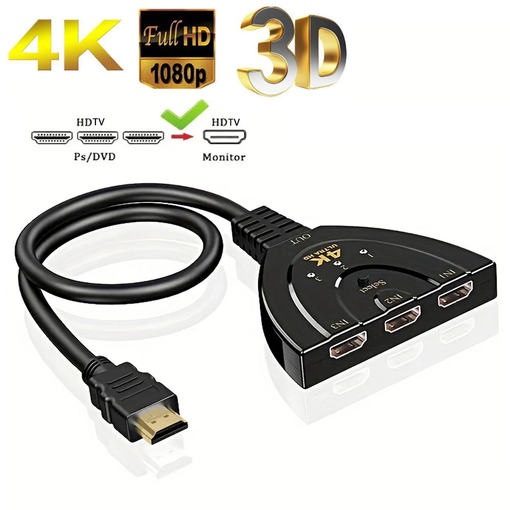 Laptop Accessories Hub - 4K * 2K 3 พอร์ต HDTV