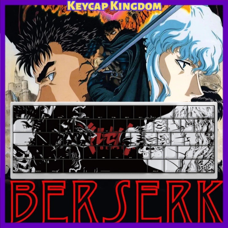 Laptop Accessories For Gift - ธีม BERSERK อะนิเมะคีย์แคป 98 คีย์คีย์บอร์ดเชอร์รี่ พีบีที