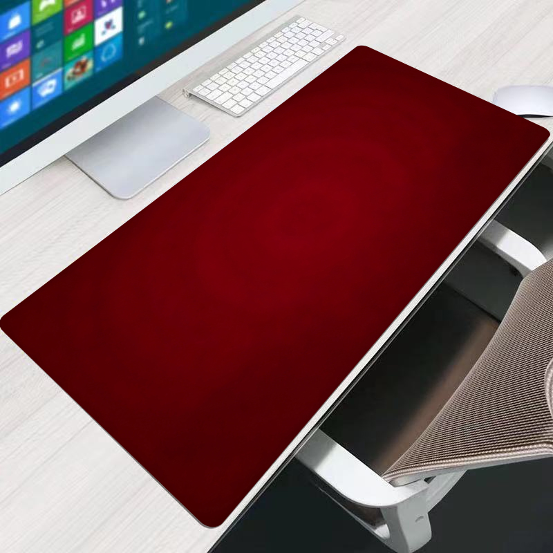 Laptop Accessories For Office - แผ่นรองเมาส์สีแดงสำหรับสำนักงาน ขนาดใหญ่ 90x40 ซม. ทำจากยาง อุปกรณ์เสริมสำหรับเล่นเกม