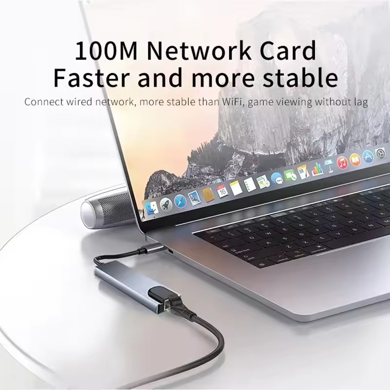 8 ใน 1 USB C Docking Station T - Laptop Accessories Hub บทวิจารณ์และราคา
