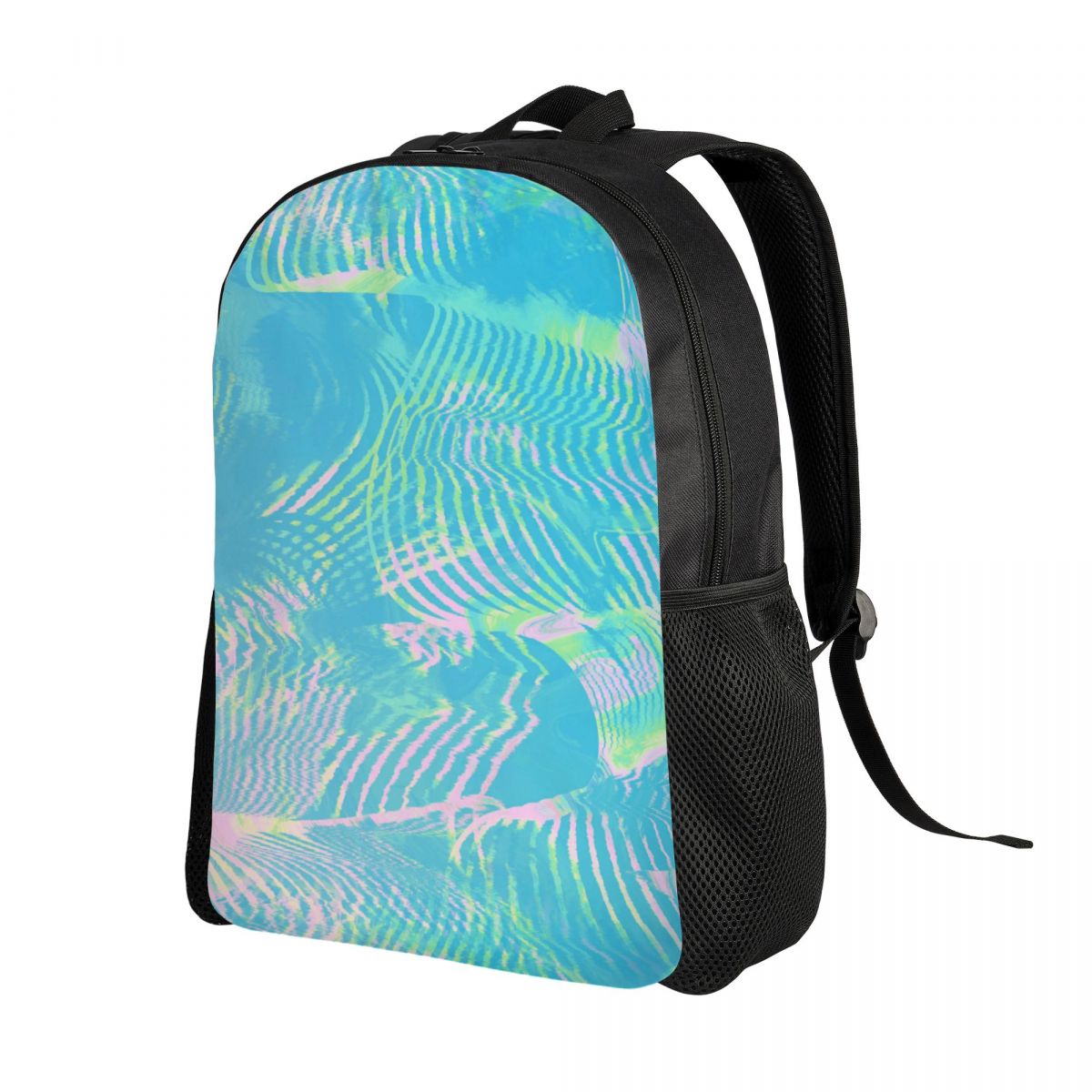 กระเป๋าเป้สะพายหลังลายคลื่นสีเ - Laptop Accessories Bag For Men บทวิจารณ์และราคา
