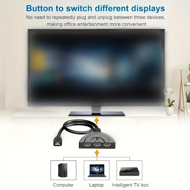 4K * 2K 3 พอร์ต HDTV เข้ากันได - Laptop Accessories Hub บทวิจารณ์และราคา