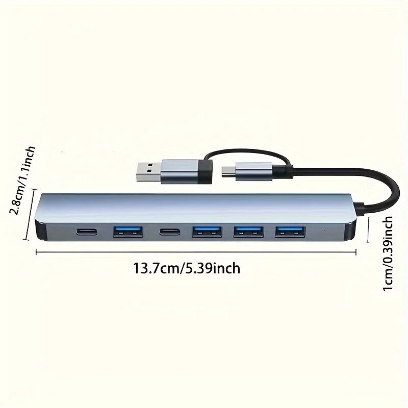 7 พอร์ต USB ประเภท C Hub Conce - Laptop Accessories Hub บทวิจารณ์และราคา