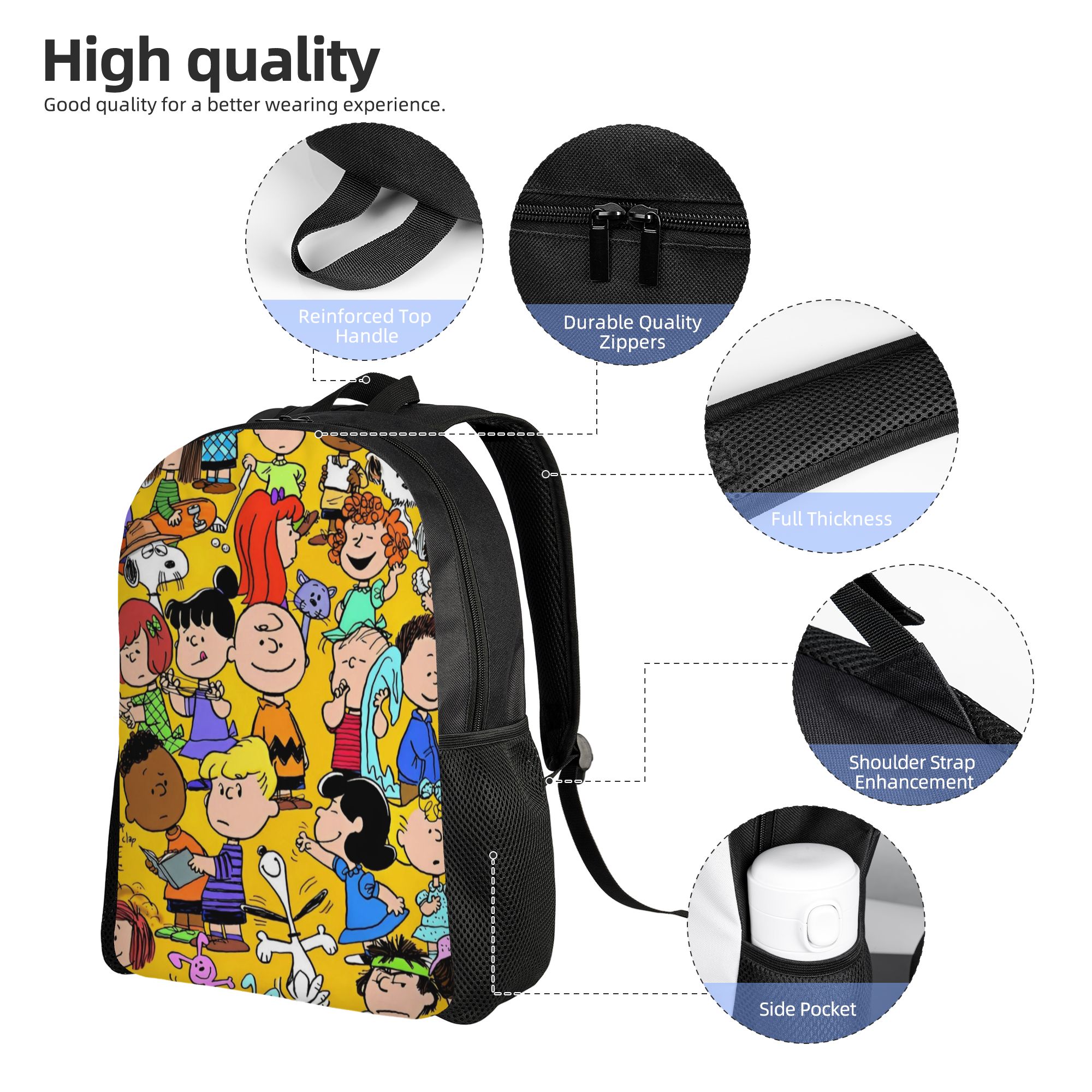 สนูปปี้ พีนัทส์กระเป๋าเป้สะพาย - Laptop Accessories Bag For Men บทวิจารณ์และราคา