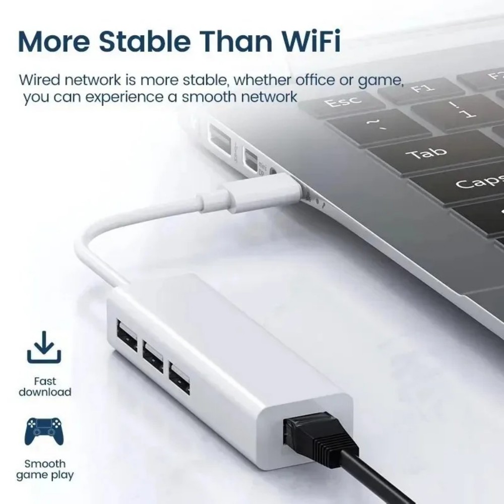 KEBIDUMEI 4 ใน 1 100Mbps RJ45  - Laptop Accessories Hub บทวิจารณ์และราคา