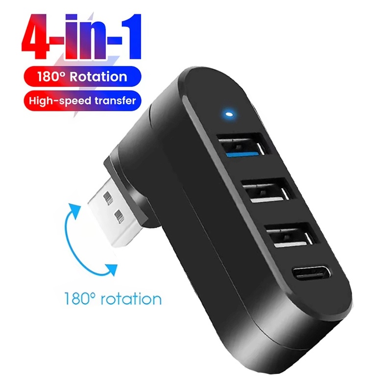 ฮับ USB 2.0 แบบ 4 พอร์ต มัลติ  - Laptop Accessories Hub บทวิจารณ์และราคา