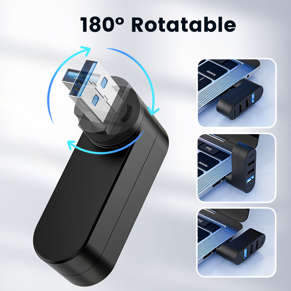 ฮับ USB 2.0 แบบ 4 พอร์ต มัลติ  - Laptop Accessories Hub บทวิจารณ์และราคา