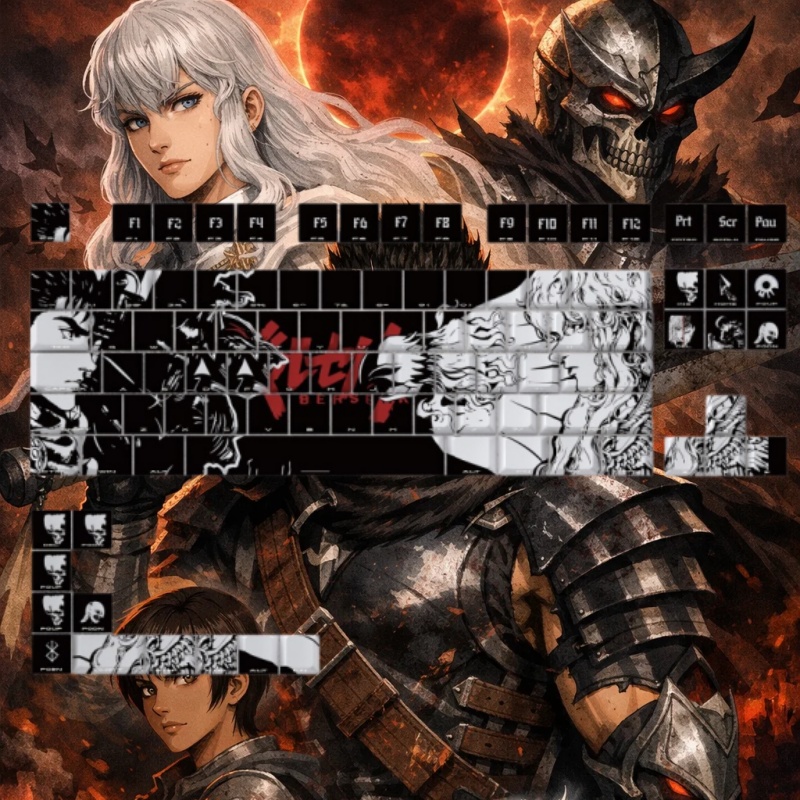 ธีม BERSERK อะนิเมะคีย์แคป 98  - Laptop Accessories For Gift บทวิจารณ์และราคา